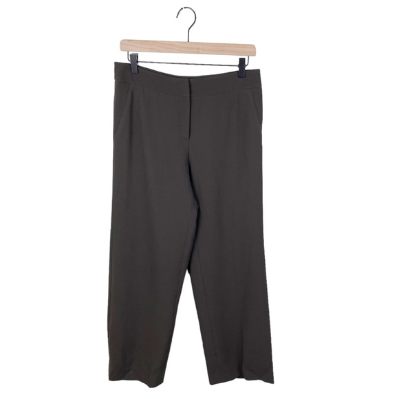 Giorgio Armani Women's Wide Leg Wool Trousers Size 40 Minimalist Y2K Borgo 21 - Picture 1 of 6